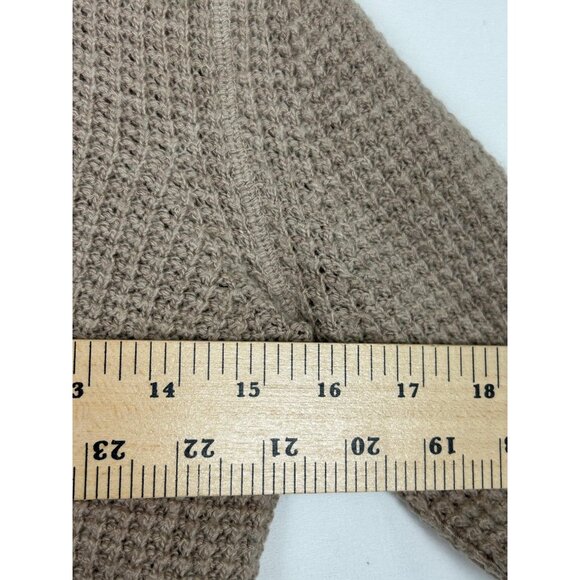 BCBG Max Azria Womens Beige Sweater Small Elbow Patches Wool & Cashmere Blend - Picture 6 of 13